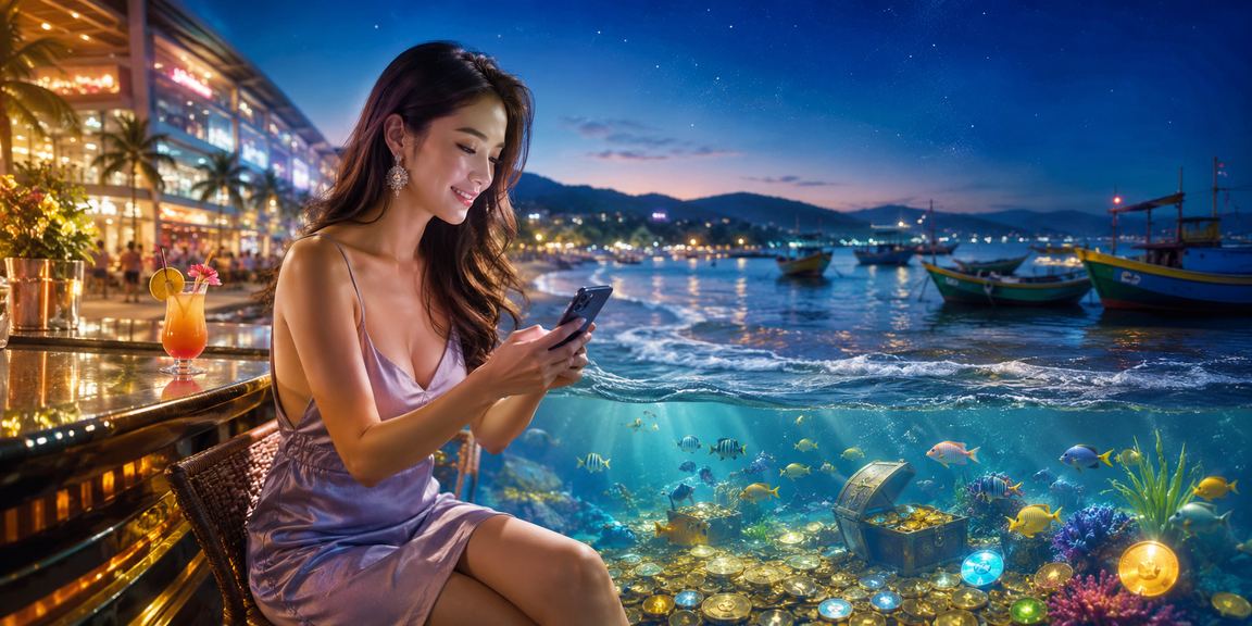 Người dùng cài đặt ứng dụng cá cược trên điện thoại tại bãi biển Mũi Né